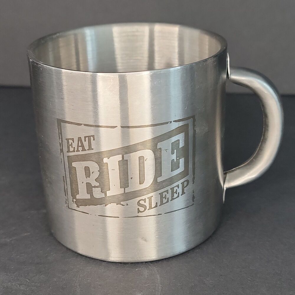 Marlboro Eat Ride Sleep Stainless Steel Camping Coffee Mug/Cup